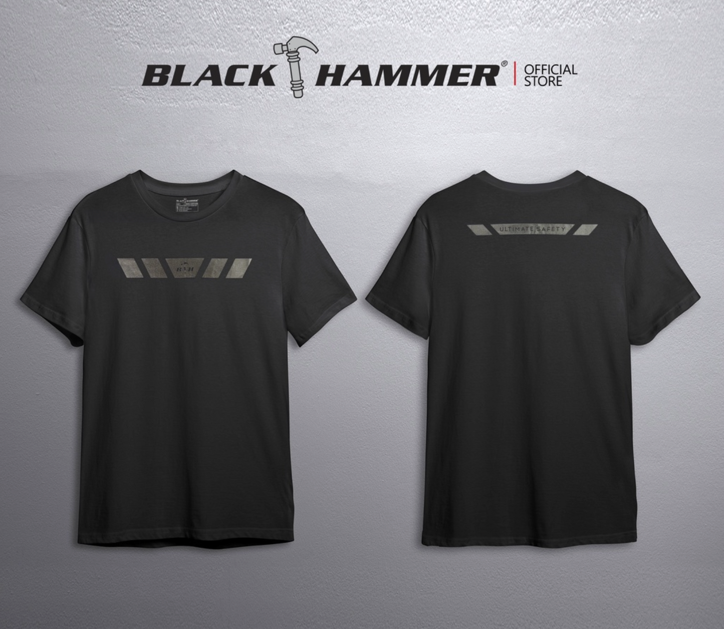 Black Hammer Round Neck Short Sleeve T-Shirt Men BH T02