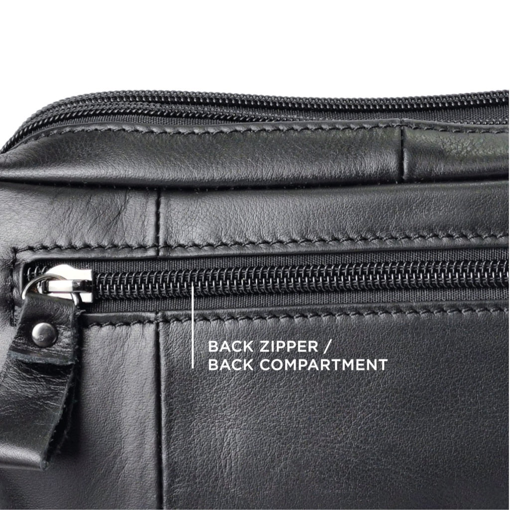 Men Genuine Leather Waist Bag 160126