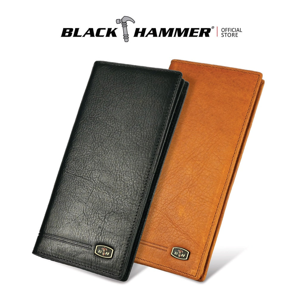 Black Hammer Men Genuine Leather Long Wallet BHW23006