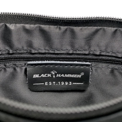 Black Hammer Men Genuine Leather Waist Bag RG9801