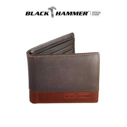 Black Hammer Genuine Leather Fold Over Wallet BHW001