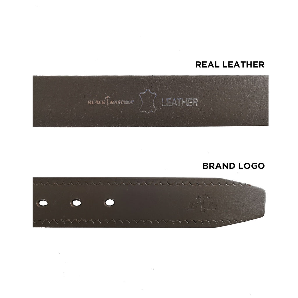 Black Hammer Men Genuine Leather Belt - BHB21005