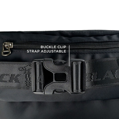 Black Hammer Men Waist Bag RG011 - BLACK SAFE OUTLET