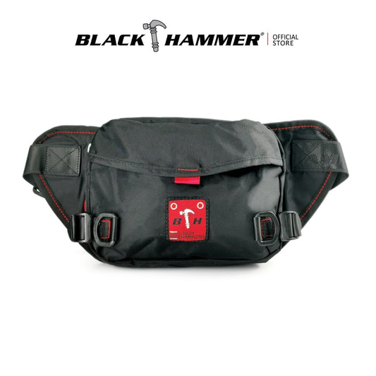 Black Hammer Men Waist Bag RG013 - BLACK SAFE OUTLET