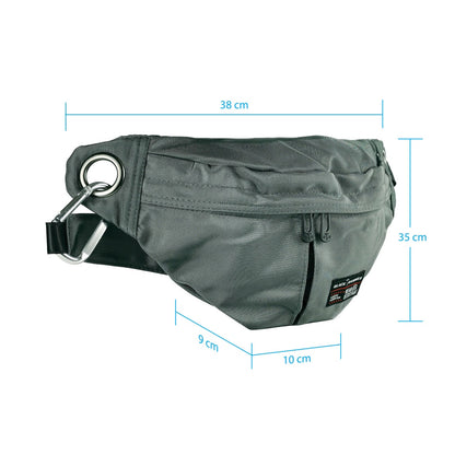 Black Hammer Water Resistant Waist Bag RG002 - BLACK SAFE OUTLET