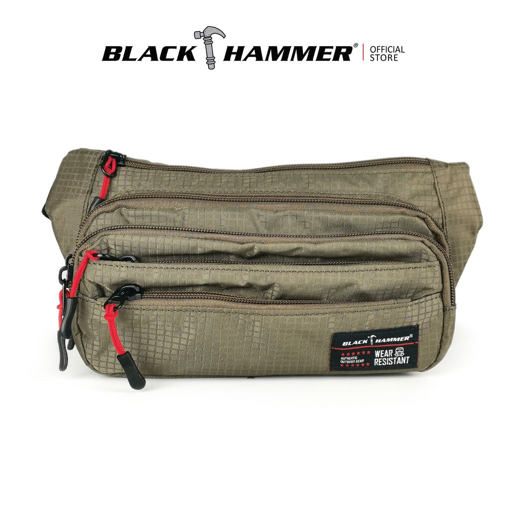 Black Hammer Water Resistant Waist Bag H7031