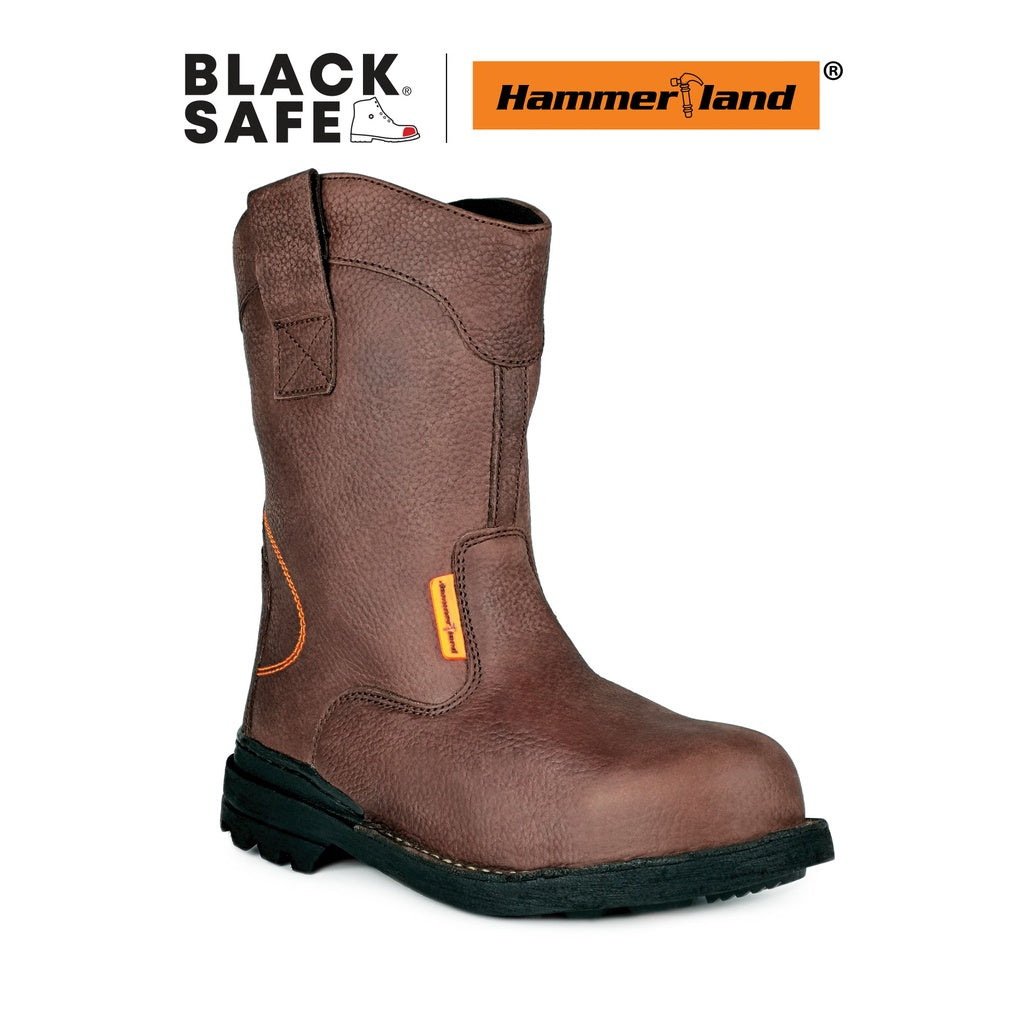 Hammerland Men High Cut Safety Shoes HAM-4405 - BLACK SAFE OUTLET