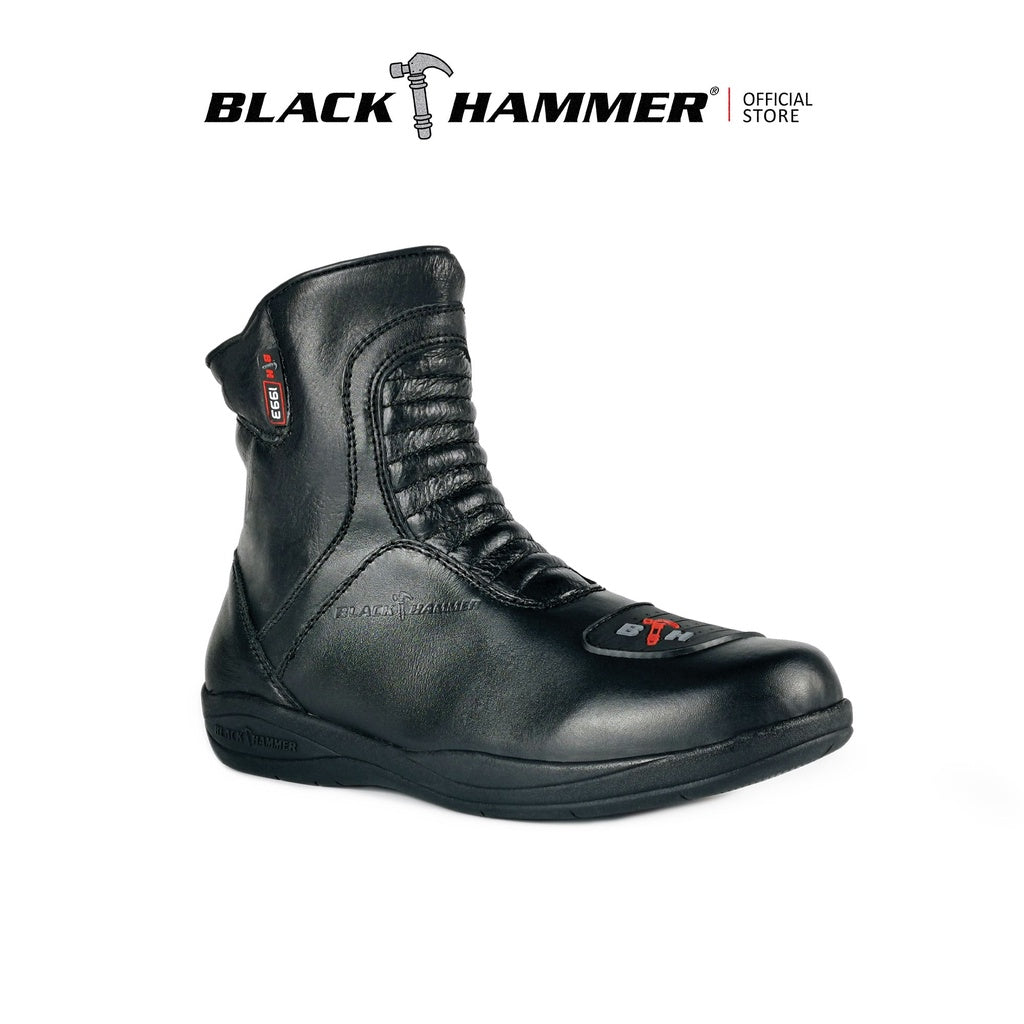 Black Hammer Men Motor Boot Mid Cut BHB-6011